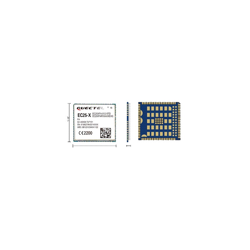 Quectel EC25 miniPCIe - optimized LTE Cat 4 Module EC25-E EUROPE EMEA ...