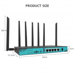 mtk 7621 ZBT WG1608-5G skutečně 5G 4G LTE 2.4 a 5 GHz wifi router v kovovém obalu