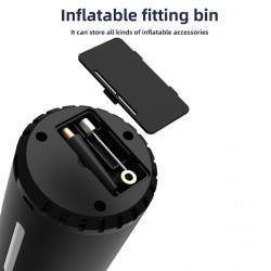 Pumpička na kola WDS-LOCKIT přenosná nabíjecí 12V 10.3 BAR s LCD digitálním displejem 12V a nástavci - Auto kolo člun