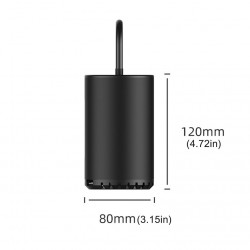 Pumpička na kola WDS-LOCKIT přenosná nabíjecí 12V 10.3 BAR s LCD digitálním displejem 12V a nástavci - Auto kolo člun