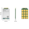 Quectel RM520N-GL 5G / 4G / LTE - A M.2 NGFF Modem, 3GPP Rel 16 NSA and SA operation Sub 6GHz, Global module, SDX62, 4x4 MIMO