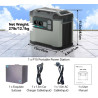 Generátor elektřiny solární, solární centrála a výkonová baterie a záložní zdroj elektřiny WDS Solar Power Box 1500W