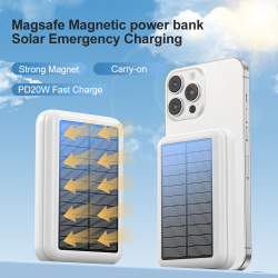 MagSafe powerbank WDSPD20W, partylife social networking™ 9000 mA/h Solar, Super Fast QC 3 SCP 22.5W