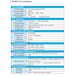 Wodaplug 1000 EOC Master MSM8011HG 7.5Mhz-86Mhz + xPON HGU ONU, WEB mngmt, MSE 1000 chip, Coax internet